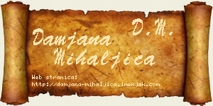 Damjana Mihaljica vizit kartica